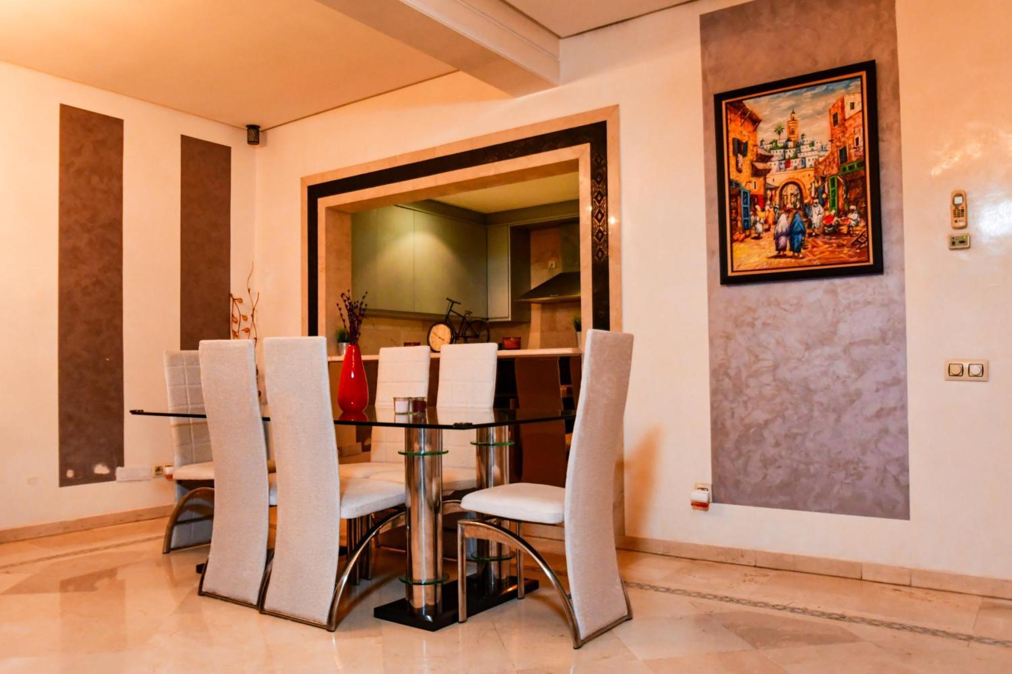 Appartement Haut Standing Gueliz Plaza Marrakesh Exteriör bild