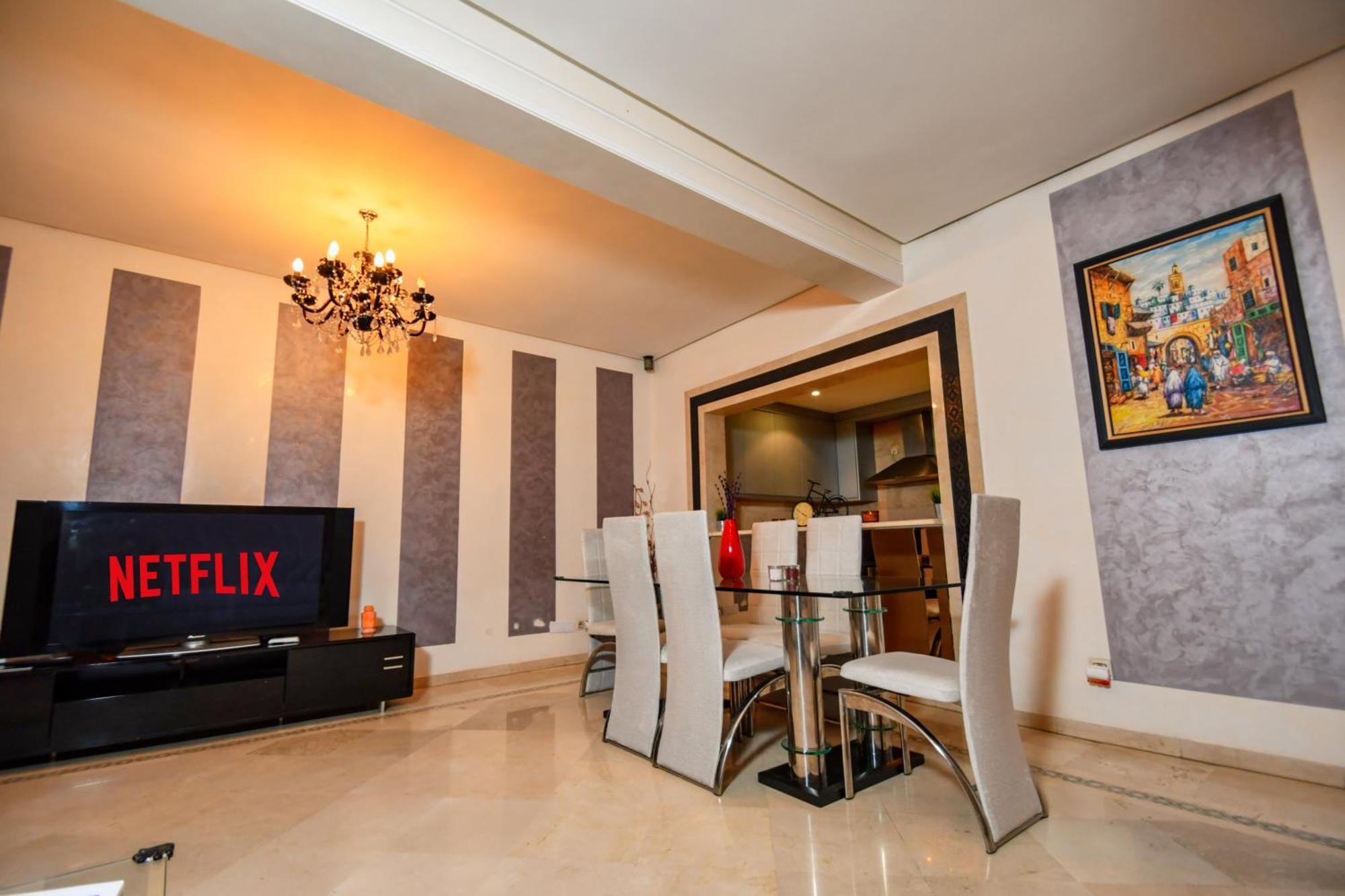 Appartement Haut Standing Gueliz Plaza Marrakesh Exteriör bild