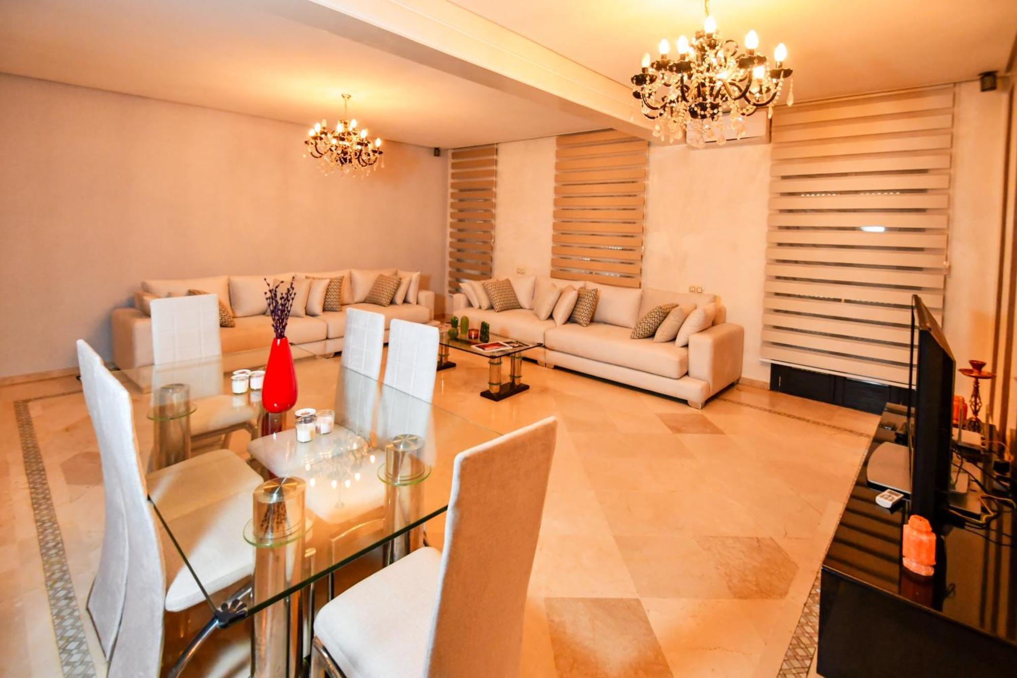 Appartement Haut Standing Gueliz Plaza Marrakesh Exteriör bild