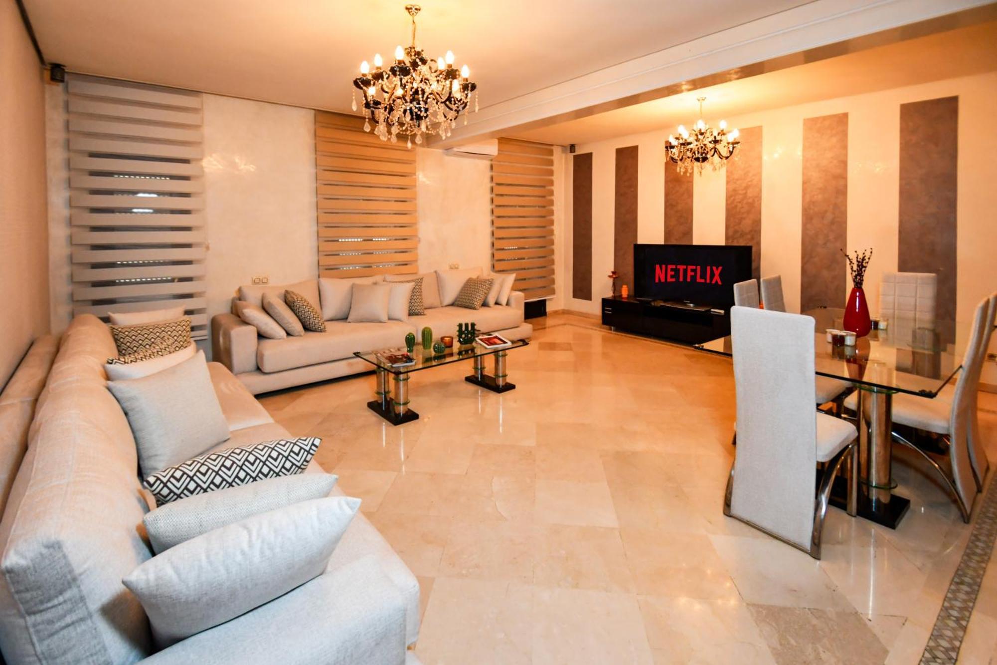 Appartement Haut Standing Gueliz Plaza Marrakesh Exteriör bild